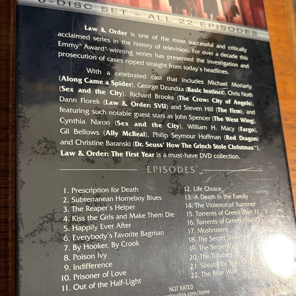 2002 Law & Order The First Year DVD Collection 22 Episode Box Set 6 Discs Sealed - Picture 13 of 17